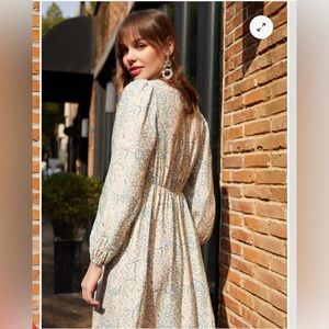 Brand New Daily Thread PAISLEY V-NECK MIDI DRESS size S/P